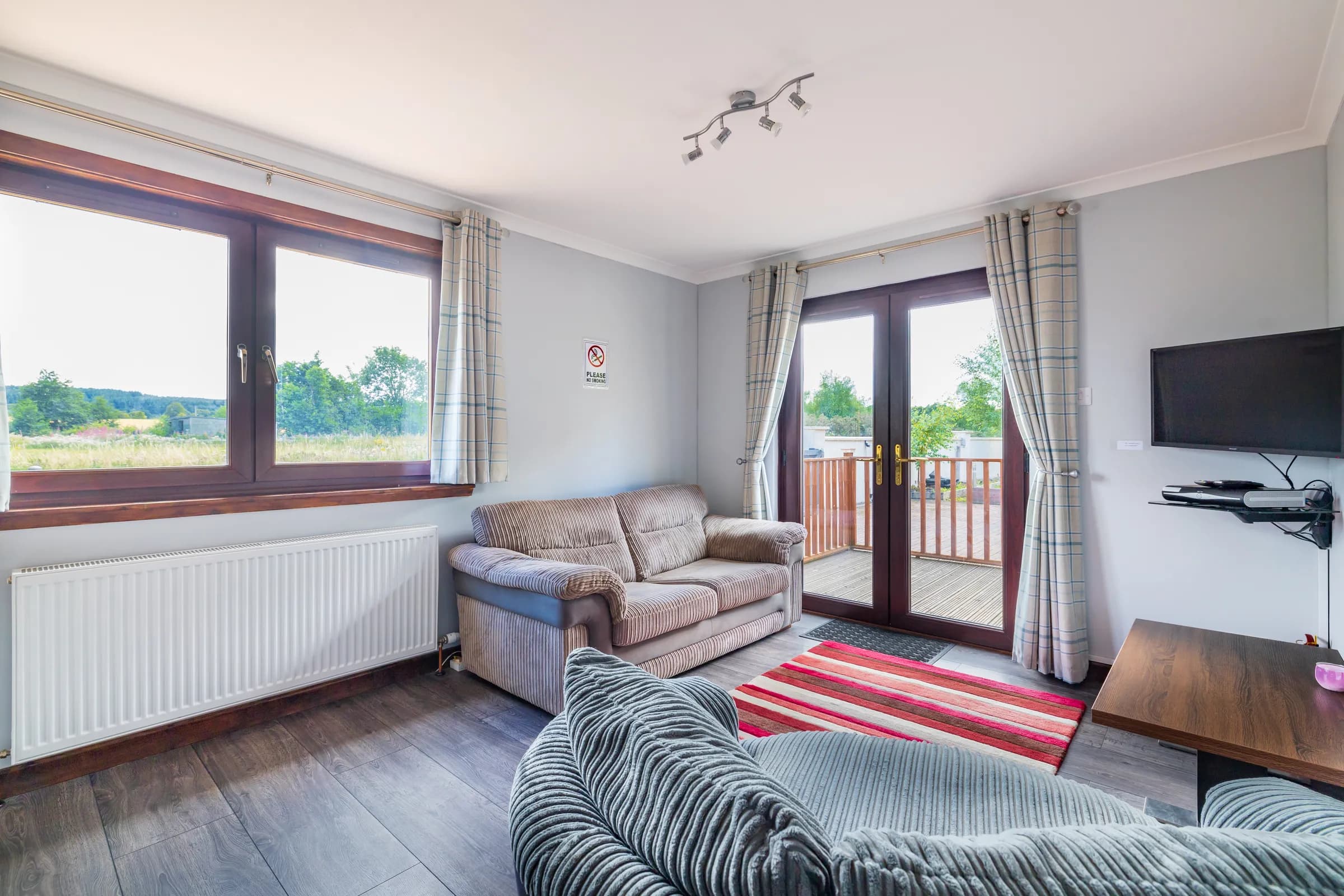 Private living space and kitchen inside Mardon's one-bedroom Annex